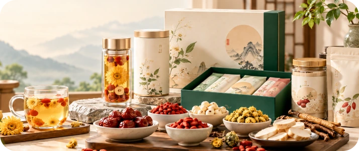 药食同源茶饮与体质调理产品
